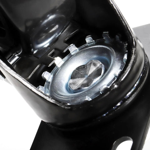 Close-up of Four Inch Heavy Duty Swivel Plate Caster Wheels With Brake And 360 Degree Dual Locking mechanism.