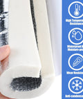 Close-up of Six Pack Pipe Insulation Foam Tubes with Self Adhesive Wrap, Aluminum Foil Duct Shield, 15mm Thick By 1.3ft