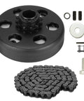 12 Tooth Centrifugal Clutch With Three Quarters Inch Bore For 2 To 6.5 HP Engines 2300 RPM Engagement Fits 35 Chain components