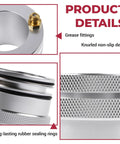 Rawsomes 44mm aluminum wheel bearing greaser kit with knurled non-slip design and rubber sealing rings