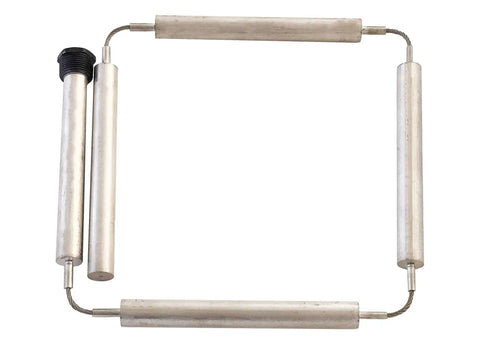 Flexible Aluminum Zinc Anode Rod For Hot Water Heaters, Military-Grade A420 Alloy, 3/4 NPT X 44 Inches, Segmented Hex Head