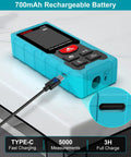 Dual Laser Distance Measuring Tool With Electronic Level And Pythagorean Function 393 Feet Total Range Dual Heads