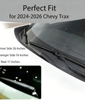Top Shelf Front And Rear Windshield Wiper Blades For 2024 To 2026 Chevrolet Trax showing 26" driver and 16" passenger blades.