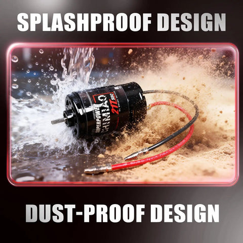 Brushed RC Motor Upgrade for Traxxas 550 Size Runners Fits Titan Stampede Rustler Slash 2WD and More High Copper Windings