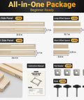 Slick Adjustable Juice Groove Router Jig For Cutting Boards Up To 30 X 23 Inches with side panels and spacers in assembly.
