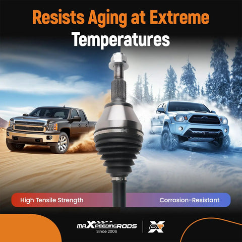 Ram 1500 Front Left Or Right CV Axle Shaft For 4WD Models From 2012 To 2022 And 1500 Classic 2019 To 2020 replacement drive axle part, high tensile steel