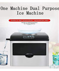 Top Tier Self Cleaning Countertop Ice Maker Portable Electric Machine whips up crisp cubes in ten minutes with a sleek design.