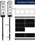 Dual Sided Solar Address Plaque With LED Lights, Outdoor Weatherproof Address Sign, stakes, letter and number sets displayed
