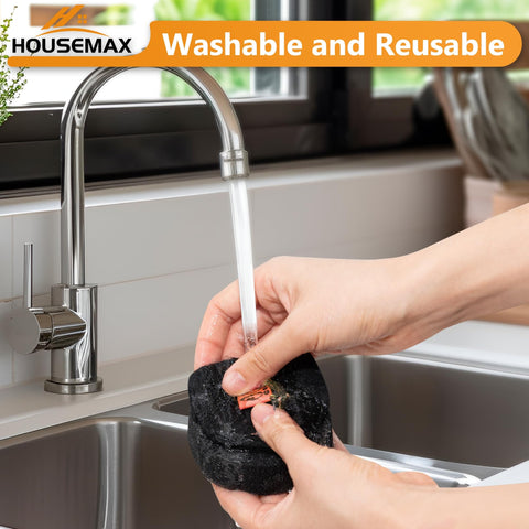 Hands washing foam filter under sink faucet, part of Top Notch Replacement Filter Kit For CH951 CH901 CH950 CH951C CH900WM vacuum.