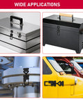 Beefy Heavy Duty Toggle Clamp Latch Set Two Pack 1320Lbs Capacity 4003 Style on tool boxes, machinery, and vehicle doors.