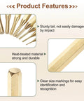 Brass Punch Set Two Piece No Mar Drive Pin And Alignment Punches One Quarter Inch Head Pro Grade Brass close-up detail