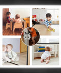 Children playing safely with kid safe edge and corner guard for baby proofing furniture 18ft of edge guards and eight corner cushions