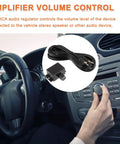 Universal Car Amplifier Level Controller With 3.5mm Cable Sub Amp Gain Knob in vehicle dashboard setting