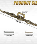 Vintage Bronze Long Drawer Pulls Old School 4 Pack With Screws 200mm Length, showing product size and included screws, rustic zinc alloy.