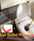 Heavy Duty 6ft Toilet Auger With Dual Bulb Head And Drill Ready Build For Killing Nasty Clogs Dead Quick Telescopic Closet Snake using vinyl guard on toilet.