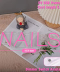 LED Neon Nail Sign Pink Lights For Nail Spa Beauty Salon Studio USB Powered 5V Dimmer Switch 15.75 Inch Indoor Wall Art