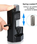 Hammer Lug Crimping Tool For 8 AWG Through 4 0 Battery And Welding Cables with spring-loaded pin mechanism.