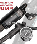 High Pressure Bike Shock Pump 300 PSI With Gauge For Mountain Bike Front Fork And Rear Suspension No Loss Air Pump