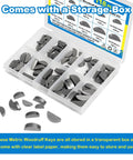 Solid As A Rock Metric Woodruff Key Assortment Kit Comes With 10 Sizes Of Tough Carbon Steel Semicircle Tools For Your Garage Needs And Fix It Up Projects Plus Top Fasteners So You Stay Boss When You Crush Any Job That Comes Your Way For Sure, 118pcs storage box