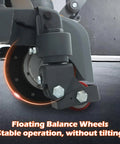 Floating balance wheel of Powerful 3300 Lb Full Electric Pallet Jack With Li Ion Battery for stable operation.