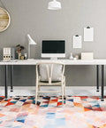 28 Inch Adjustable Desk Legs Heavy Duty Steel Table Support Set Of 4 Boss Desk Upgrade 1200 Lb Load Capacity shown in modern workspace.