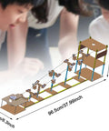 Sightseeing Cable Car DIY System Model Wood Toy Kit For Kids And Students Realistic Tower Supports Hands-On Educational Physics Experiment For Home And School STEM Learning Toy For Primary Projects, 96.5cm x 16cm x 24.5cm wooden model