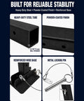 Heavy Duty RV Stabilizer Kit Packs Adjustable I Beam Mounts To Slam The Sway And Kill That Bounce Right Out The Gate For Campers And Travel Trailers 17 To 35 Inches heavy-duty steel tube and reinforced wide base features.