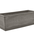 Lightweight Cement Style Window Box Planter Made From Plastic Stone Wood Composite, Drillable Without Drain Hole, durable garden box