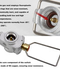Backpacking Fuel Transfer Device Gas Canister Refill Adapter for Camping shown with fluoroplastic O-rings detail
