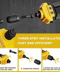 Rivet Nut Tool Kit With 140 Rivet Nuts And 14 Mandrels Metric And SAE, 16 Inch Long Hand Riveter Set installation steps