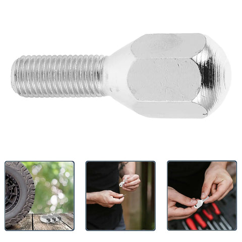 Heavy Duty ATV Lug Nut Kit With M10x1.25 Bolts For 10 Inch 12 Inch And 14 Inch Wheels, Premium Stainless Steel close-up lug bolt