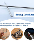 Durable 12 Pack 3mm By 300mm Stainless Steel Round Rods Dope For DIY Projects And Metalworking Apalie 304 Stainless Steel
