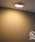 4 Inch Retrofit LED Gimbal Recessed Light Pack Of Four Dimmable Adjustable Downlight With Swivel Eyeball, 3000K Warm White, CRI 90 Plus