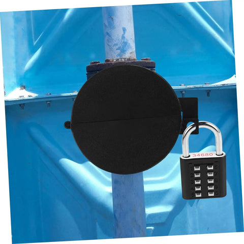 Easy Install Doorknob Safety Cover And Deadbolt Style Door Security Device For Kids Kidproof Locking Shield fitted on door
