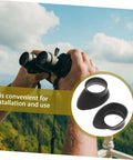 Two Pack Eyepiece Covers Soft Rubber Lens Protectors For Microscope Telescopes Binoculars Scope And Eye Cups Dope in use.