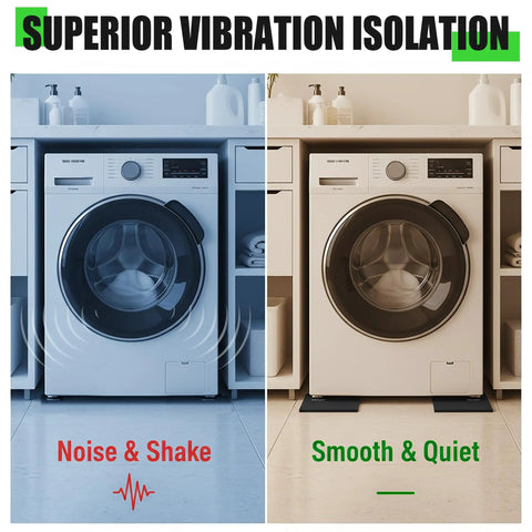 Heavy Duty Rubber Anti Vibration Pads 10 Pack For Air Compressors HVAC Units Air Conditioners Washers Dryers Treadmills And Pumps Quiet Stable Operation With Top Notch Vibration Isolation For Home Or Workshop