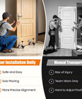 Pro Grade Door Installation Tool Kit For DIYers And Pros 2 Piece Framing And Lifter Set Handles Up To 300 Lbs Adjustable Door Thickness