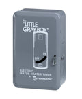 No-Nonsense Electric Water Heater Timer With Steel Case And External Override Switch, 10,000 Watts, 40 Amps, showing gray exterior