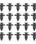 20 Piece Bumper Fastener Rivet Clips Set For Front Bumper And Radiator Support Retainers Plastic Push Fender Liner Clips