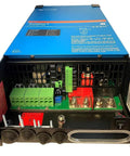 Back panel view of MultiPlus-II Pure Sine Wave Inverter Charger With PowerControl And PowerAssist, 12/3000/120 UL Certified, connections visible.