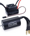 Beefed Up 2600KV Brushless Motor And 60A ESC Combo For One Tenth Scale RC Cars And Trucks with durable heat sinking
