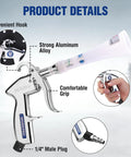 Tornado Nozzle Air Blow Gun For Car Detailing And Home Cleaning Power Packed All Purpose Air Blaster with aluminum alloy and 1/4" male plug