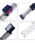 FSK30 Mini Linear Guide Rail With CNC Linear Stage And Nema14 Stepper Motor 200mm Stroke, showing details and components