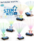Six Pack Fiber Optic STEM Kits For Kids Ages Six To Twelve Hands On Light Craft Projects To Build Your Own Glowing Lamp With Fiber Optic Strands Easy Assembly Battery Not Included Classroom Set, boxed set and glowing lamps