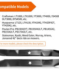 Front view of 21 Inch Mulching Mower Blades For Husqvarna Poulan Pro Craftsman 42 Inch Deck Replacement 532134149 422719 424752