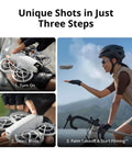 Neo Mini Drone With 4K UHD Camera Dope Lightweight 135g Self Flying With Subject Tracking Palm Takeoff process shown