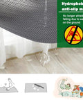 Heavy Duty PVC Drainage Mat Grippy Non Slip Wet Area Floor Mat Roll 3 By 16.4 Ft 0.22 Inch Thick Ideal For Restaurants Bars Bathrooms Pools Patios Outdoor And Indoor Grey
