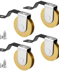 No-Fuss 4 Pack 1-Inch Steel Sliding Screen Door Rollers With Tension Springs, Replacement Wheels, Includes Screws