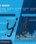 Diagram of HVAC Heater Hose Assembly Kit For Dodge Grand Caravan, Chrysler Town And Country, And Volkswagen Routan 2008 2009 2010