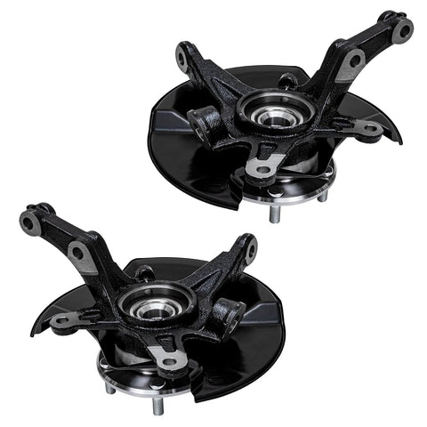 Front Wheel Hub Bearing And Steering Knuckle Assembly Kit For 2006 2011 Honda Civic, Pair Of Front Driver And Passenger Side Knuckles